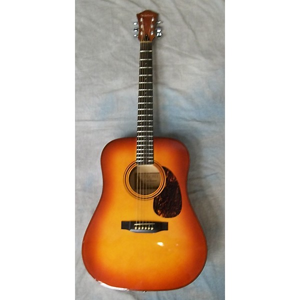 Used V-21 Cherry Sunburst Acoustic Guitar