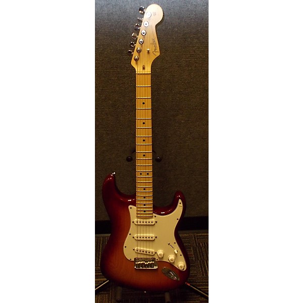 Used American Nitro Satin Stratocaster 3 Color Sunburst Solid Body Electric Guitar