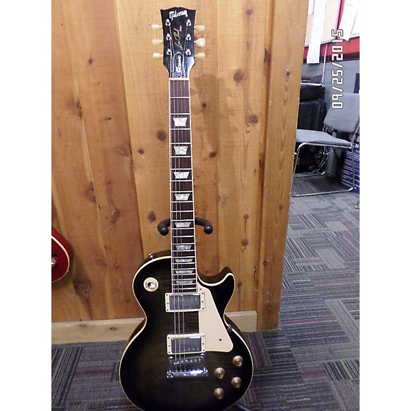 Used Les Paul Classic Trans Black Solid Body Electric Guitar