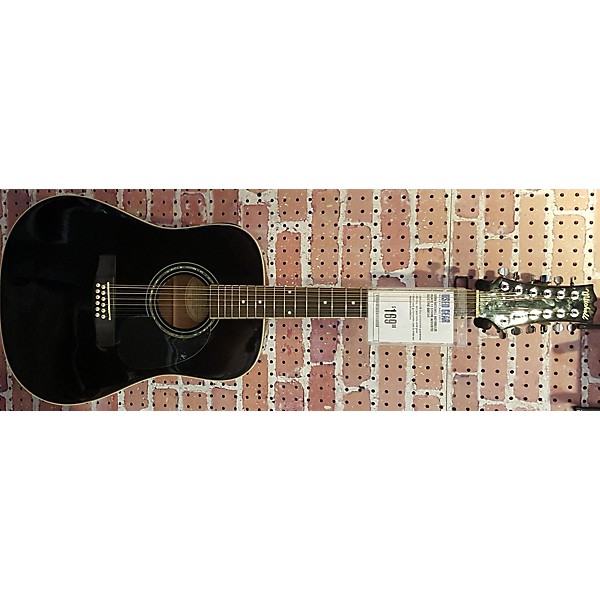 Used Mitchell MD100S12E Black 12 String Acoustic Electric Guitar