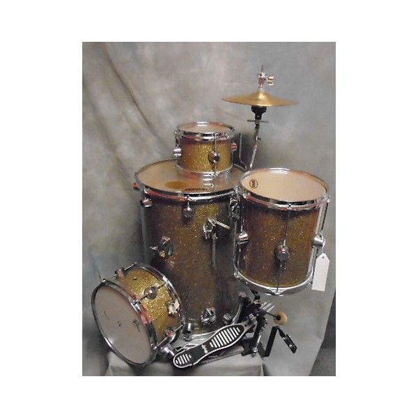 Used Used METROPOLITAN 4 Piece DREAMSTER GOLD SPARKLE Drum Kit