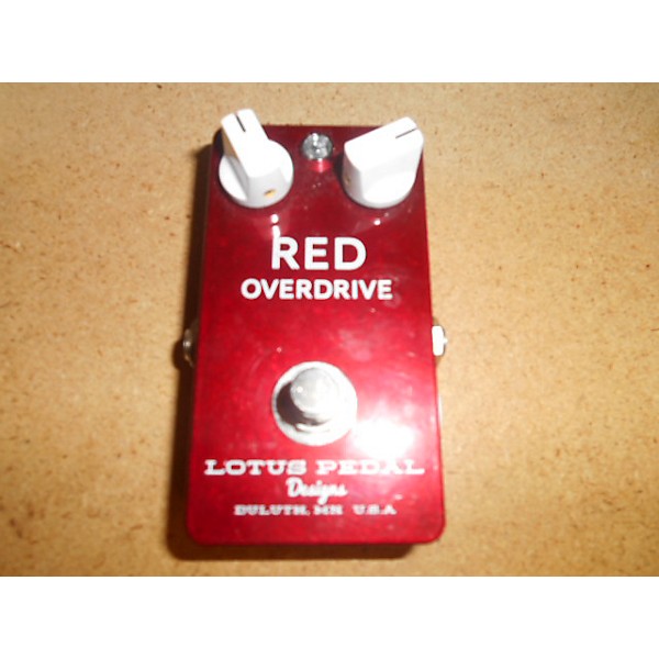 Used Lotus Red Overdrive Effect Pedal
