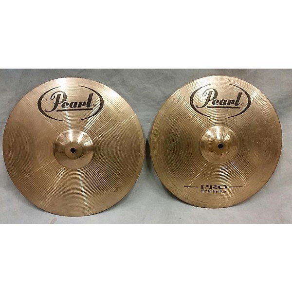 Used Pearl 14in Pro HI Hat Pair Cymbal