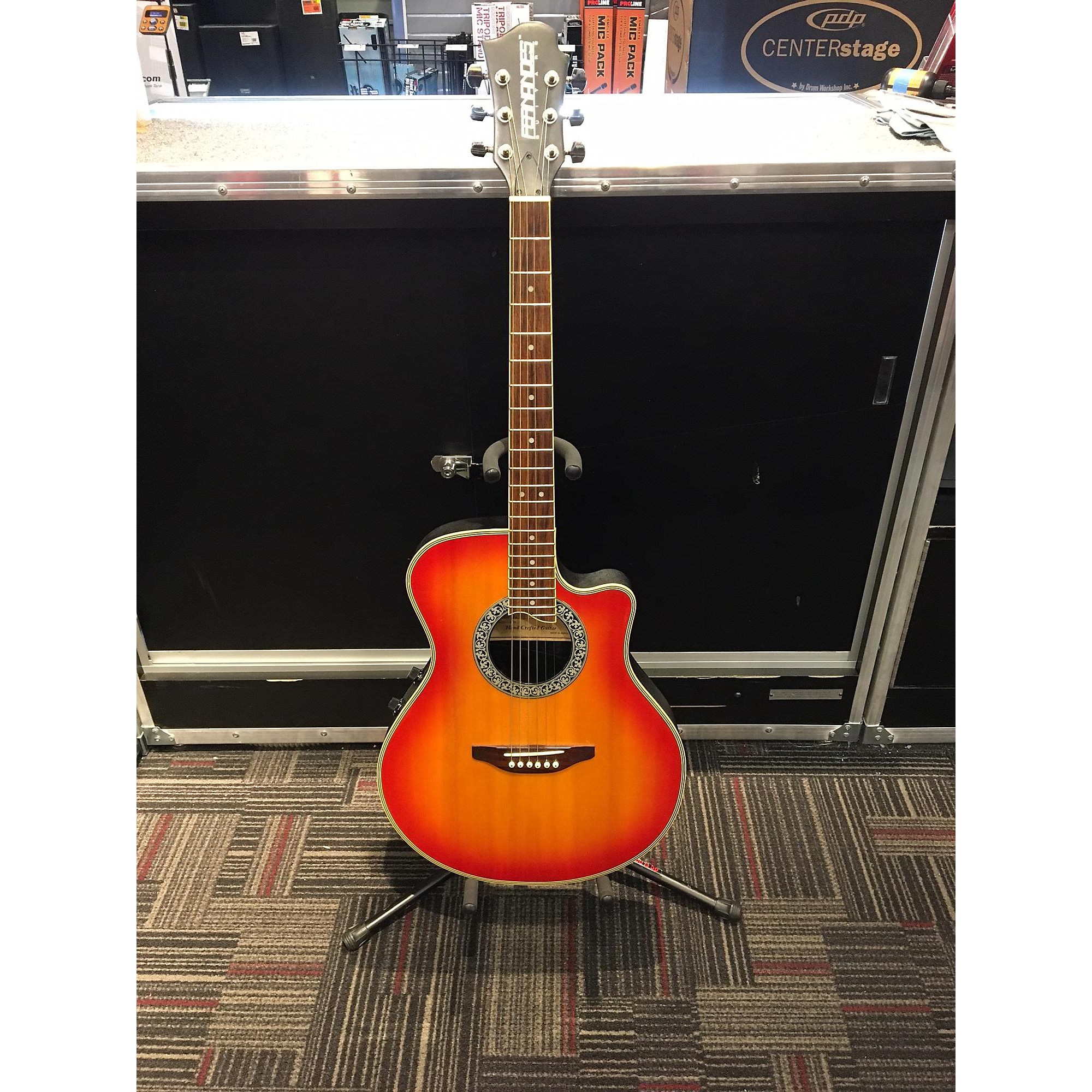 Fernandes FAA500E 90's Natural Electric Acoustic Mini Jumbo