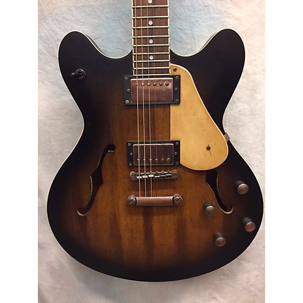 Used AXL AE820 Hollow Body Electric Guitar Faded Tobacco