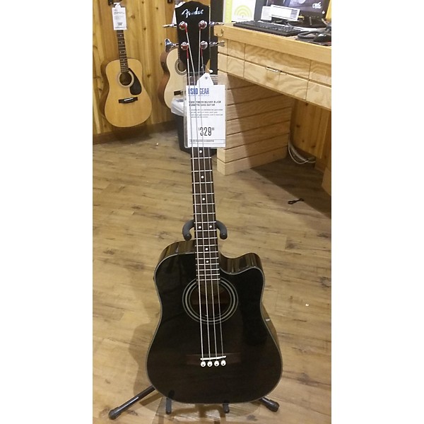Used Fender Bg29bk Acoustic Bass Guitar