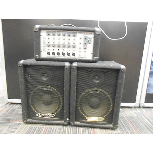 Used Crate PA6FX W/ Speakers Sound Package