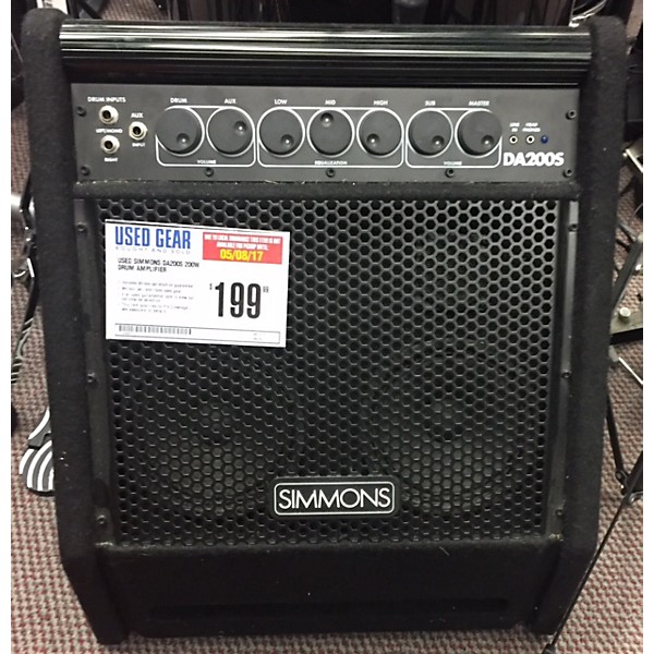 Used Simmons DA200S 200W Drum Amplifier