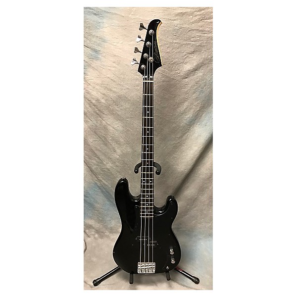 Used Silvertone Solid Body Electric Bass Guitar