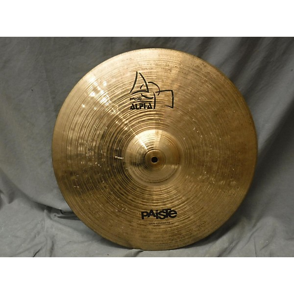 Used Paiste 18in Alpha Thin Crash Cymbal