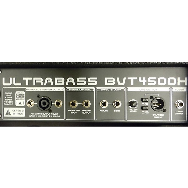 Used Behringer Ultrabass BVT4500H 450W Bass Amp Head