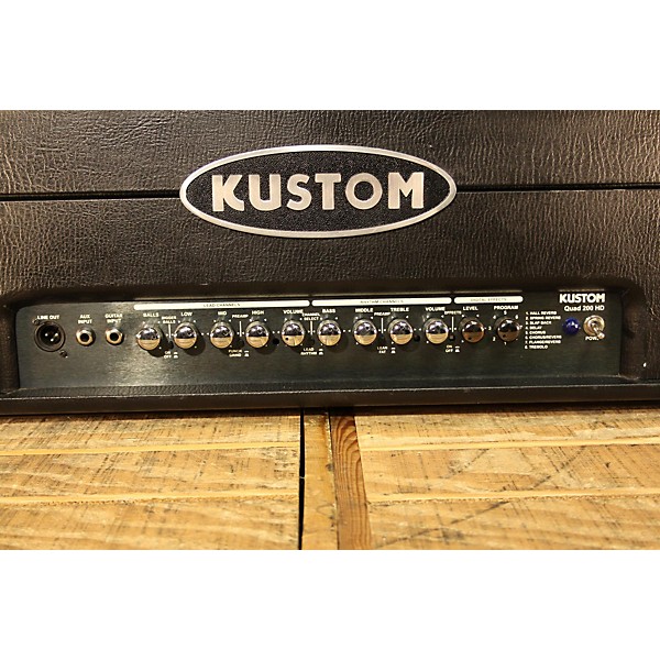 Used Kustom Quad 200 Hd Solid State Guitar Amp Head