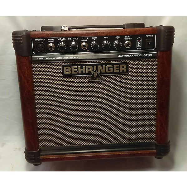 Used Behringer AT108 1X8 15W Ultracoustic Acoustic Guitar Combo Amp