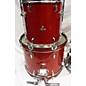 Used PERCUSSION PLUS 5 piece STARTER KIT Red Drum Kit