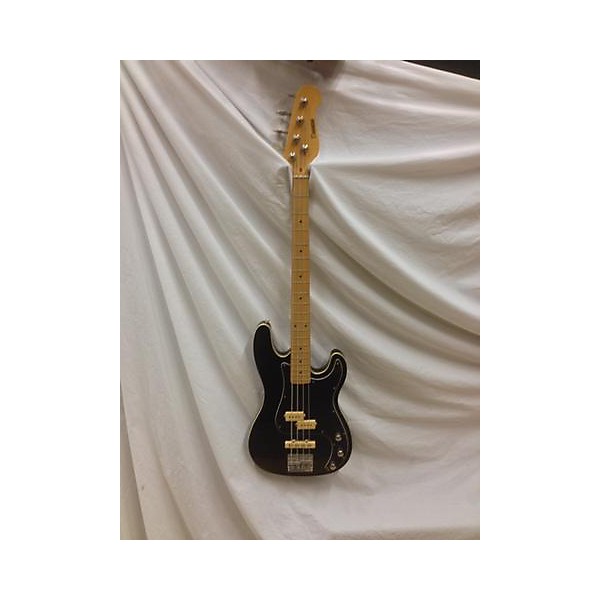 Used Used Deltatone Bass Black Electric Bass Guitar