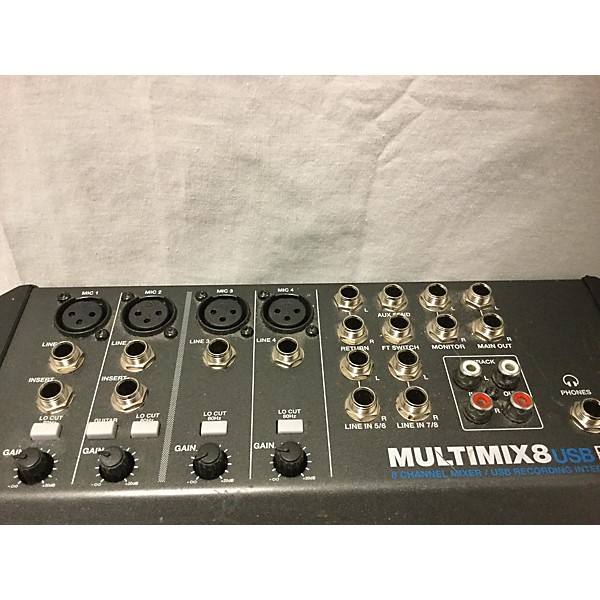 Used Alesis Multimix Usb Fx 8 Powered Mixer