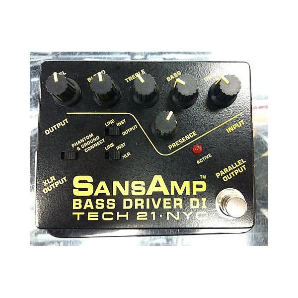 Used Tech 21 Sansamp PBDR Bass Driver DI Bass Effect Pedal