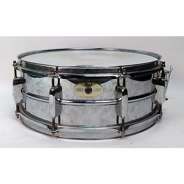 Used Pearl 5X14 Mirror Chrome Snare Drum