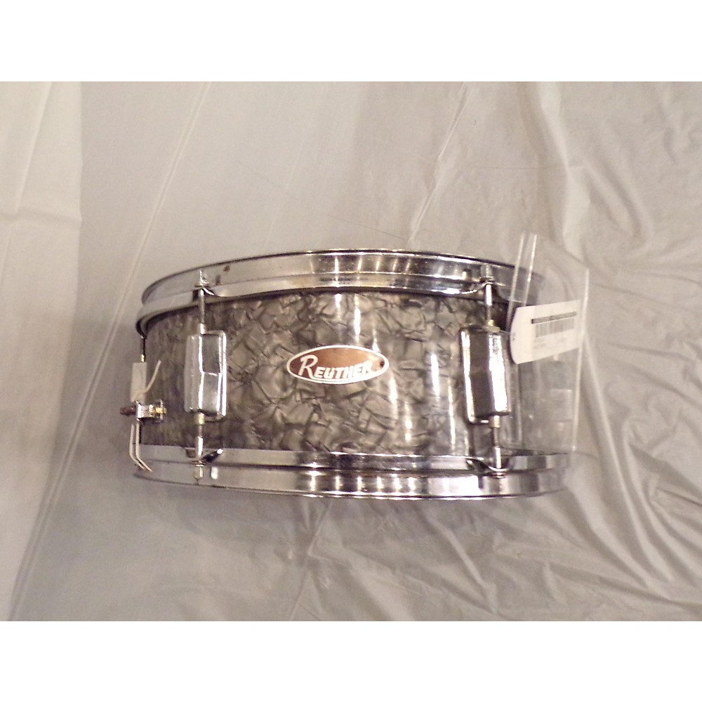 Used Reuther 14X5.5 Snare Drum Grey Grey 211