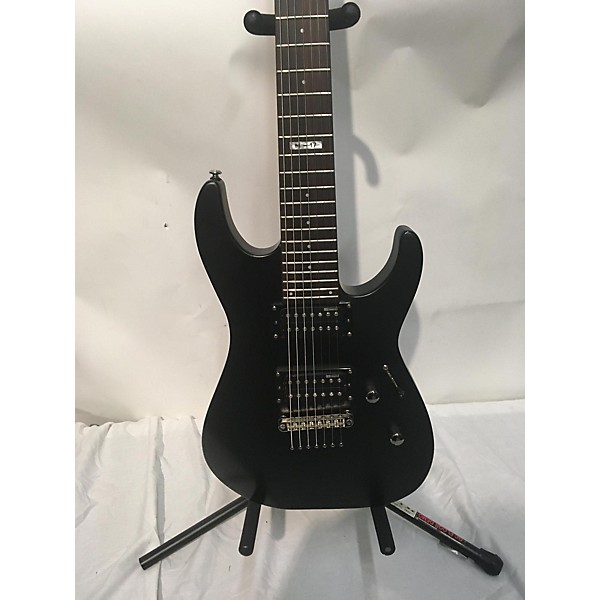 Used ESP LTD M17 7 String Solid Body Electric Guitar Flat Black