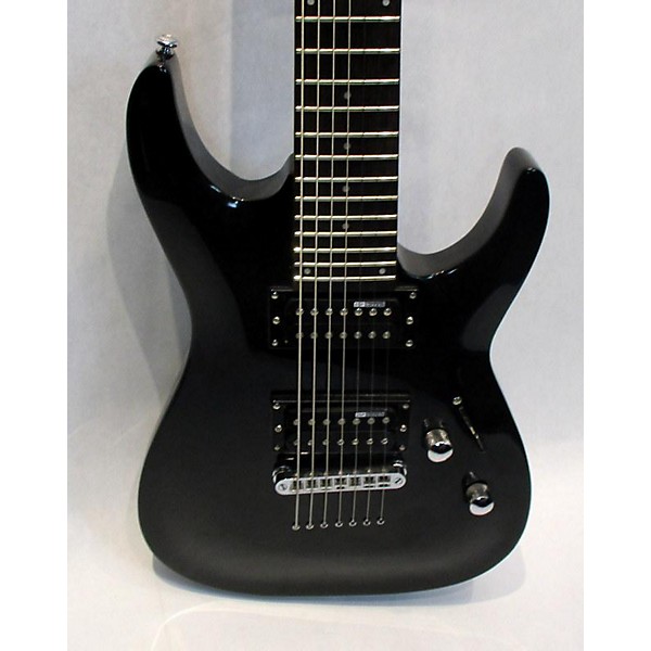 Used ESP LTD MH17 7 String Solid Body Electric Guitar Black