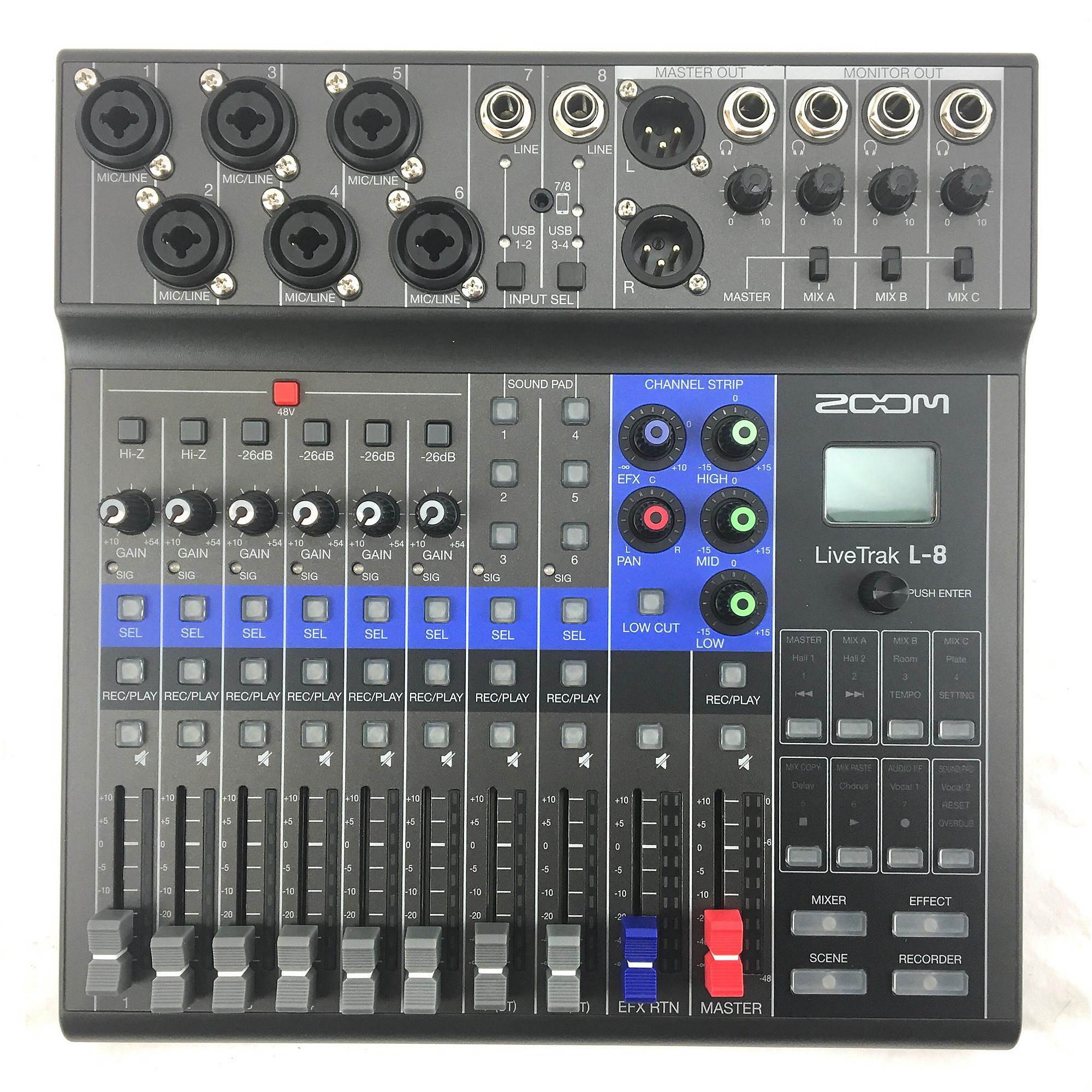 Used Zoom Livetrak L8 Digital Mixer