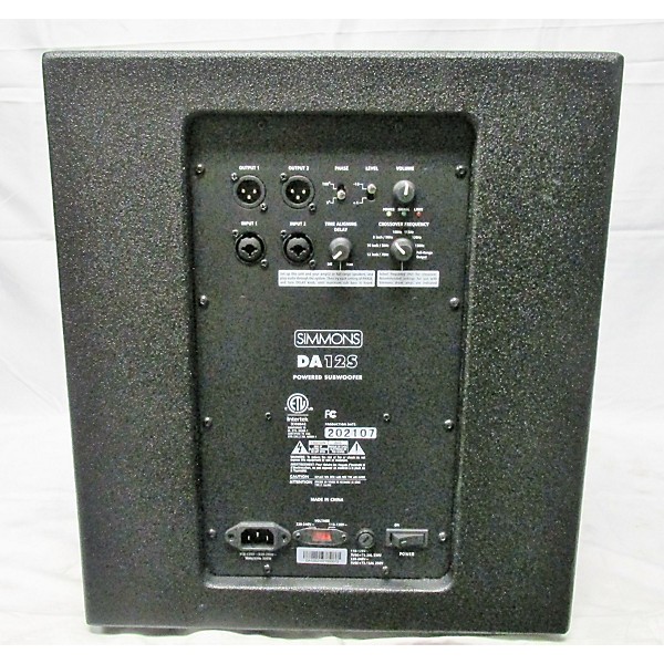 Used Simmons DA12S Drum Amplifier