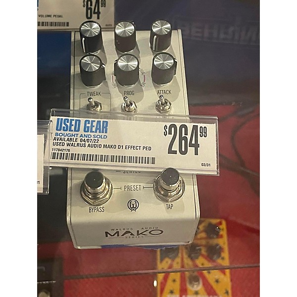 Used Walrus Audio Used Walrus Audio Mako D1 Effect Pedal