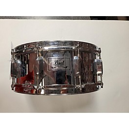 Used Ibanez Used Pearl 5.5X14 Modern Utility Steel Snare Drum Silver