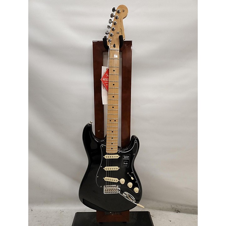 Used Fender Player Stratocaster Solid Body Electric Guitar Black ...