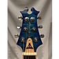 Used David Thomas McNaught Vintage Double Cutaway Diamond Quilt Maple Custom Blue Solid Body Electric Guitar