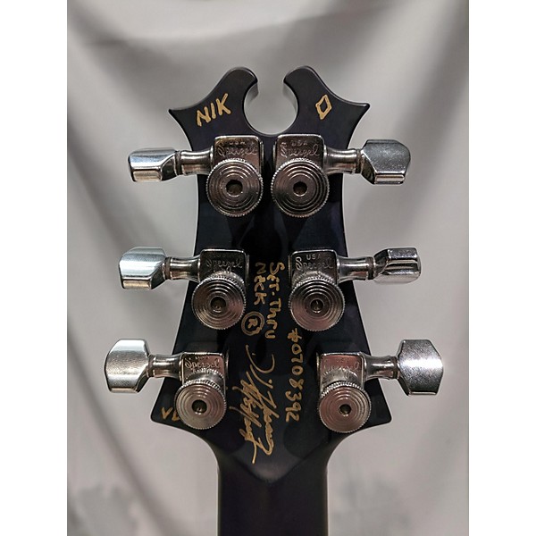 Used David Thomas McNaught Vintage Double Cutaway Diamond Quilt Maple Custom Blue Solid Body Electric Guitar