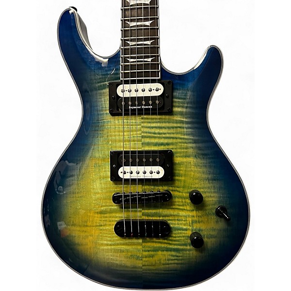 Used Dean Icon Select Blue Burst Solid Body Electric Guitar