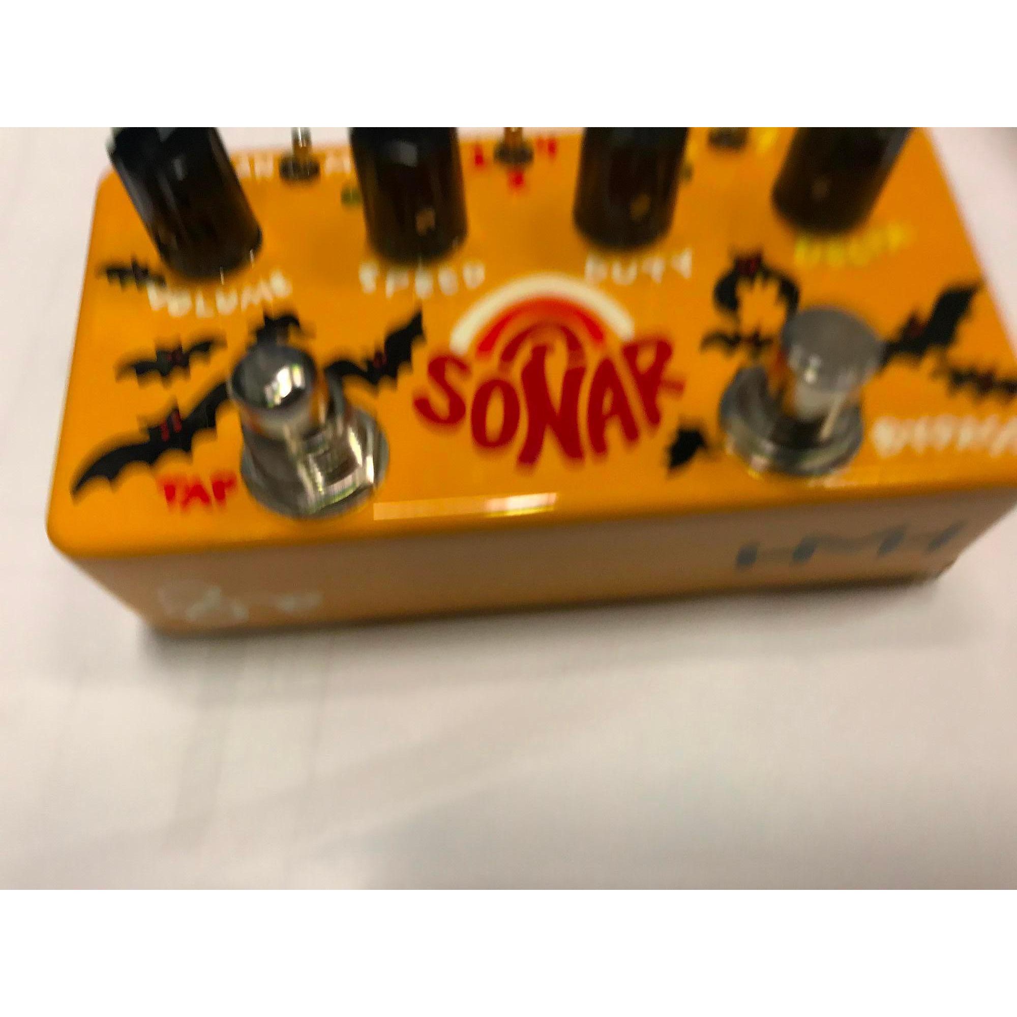 Used Zvex Sonar Bats Trem Hand Painted Edition Effect Pedal
