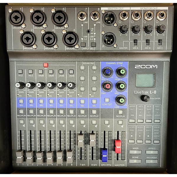 Used Zoom Livetrack L-8 Unpowered Mixer | Guitar Center