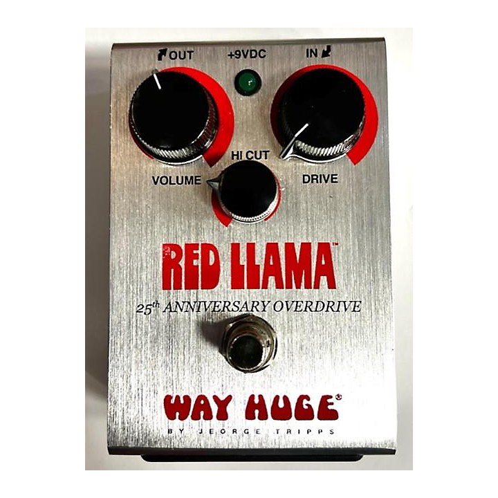 Used Way Huge Electronics WHE206 Red Llama Overdrive 25th Anniversary  Effect Pedal