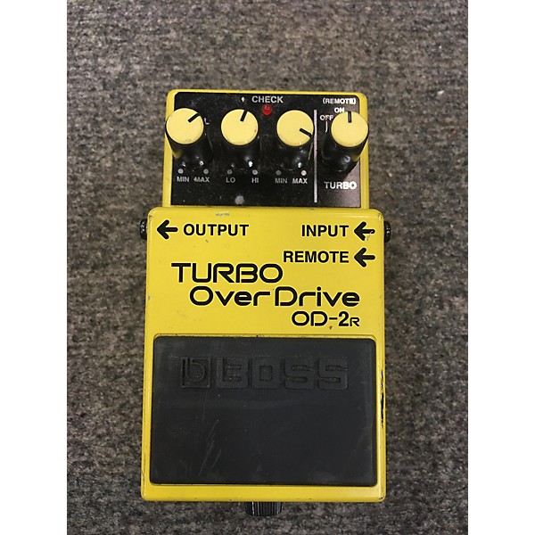 ギター BOSS TURBO OverDrive OD-2R Boss Turbo Overdrive OD-2 1993 Vintage Guitar Pedal Black