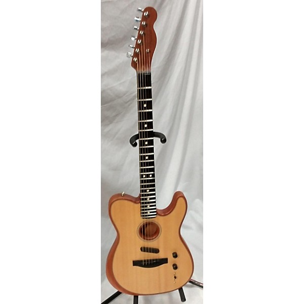 Used Fender Used Fender American Acoustasonic Telecaster Natural Acoustic Electric Guitar