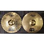 Used MEINL 14in Heavy Soundwave Hi Hat Pair Brilliant Cymbal