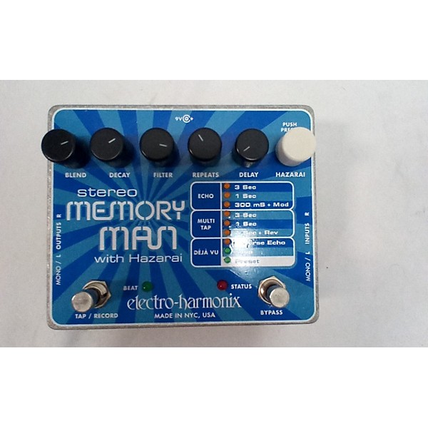 Used Electro-Harmonix Stereo Memory Man Hazarai Looper Effect Pedal