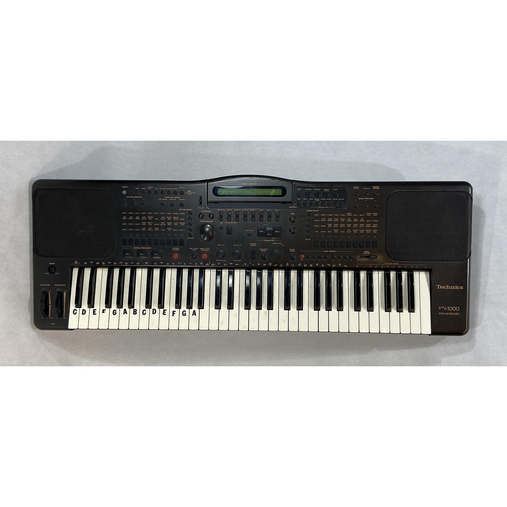 美品 Technics KN1000 シンセサイザー PCMキーボード 61鍵 Vintage Technics SX-KN1000 Synthesizer Keyboard Tested/Works Made