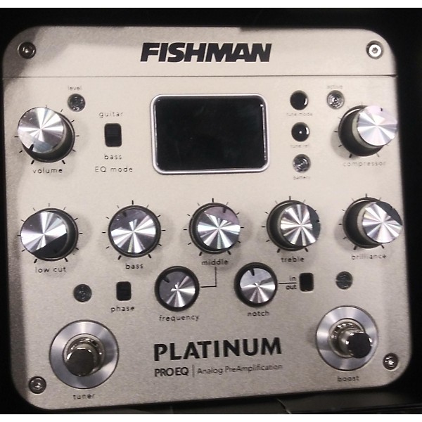 Used Fishman PROPLT201 Platinum EQ Pre With DI Guitar Preamp