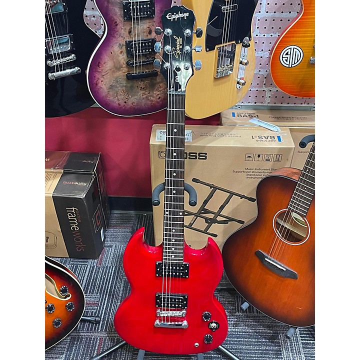 Used Epiphone SG Special Bolt On Solid Body Electric Guitar Red