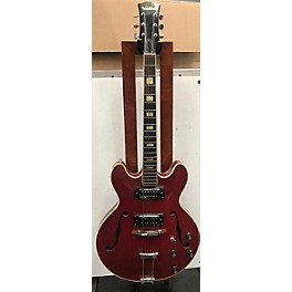 Used Ventura Used Ventura 335 Flat Red Hollow Body Electric Guitar