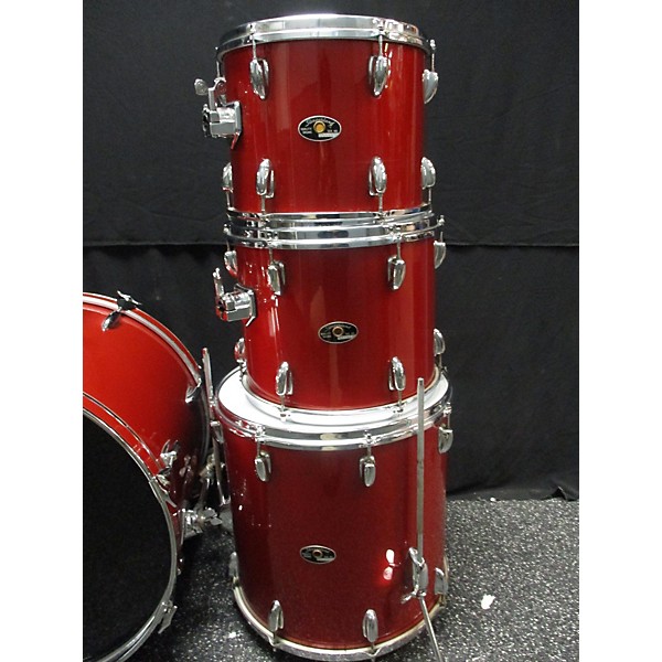 Vintage Vintage 1970s Slingerland 4 piece 70'S 4 PIECE KIT Red Drum Kit