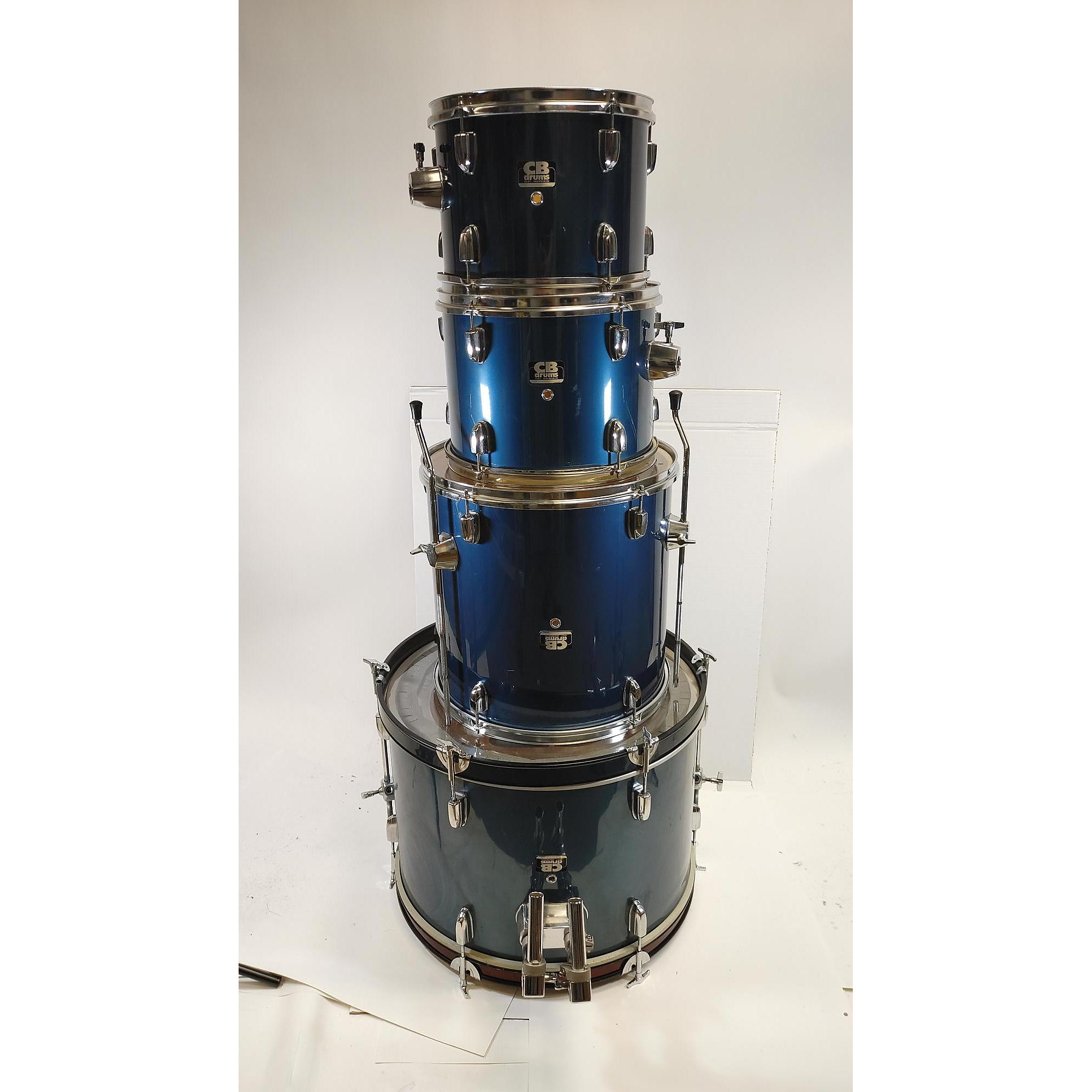 Used CB Percussion 4 Piece Drum Kit Blue | Guitar Center