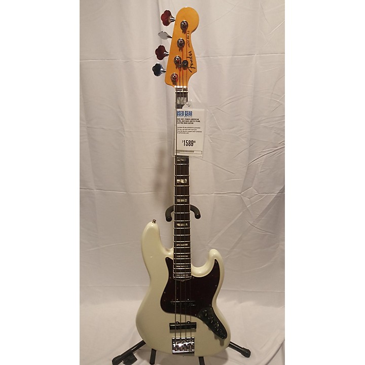 Used Fender 2021 American Ultra Jazz Bass Electric Bass Guitar ARCTIC