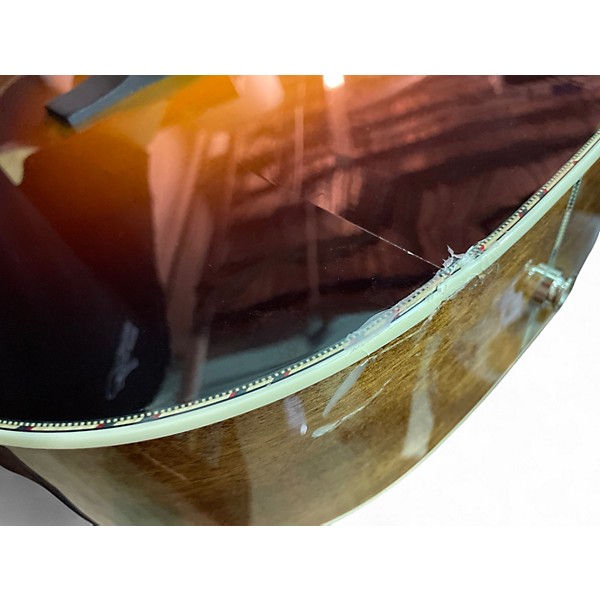 Used Fender Paramount PS-220E Parlor Acoustic-Electric 3 Color Sunburst Acoustic Electric Guitar