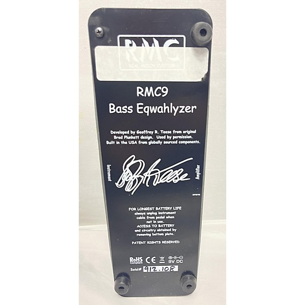 Used Real McCoy Custom RMC9 BASS WAH Bass Effect Pedal
