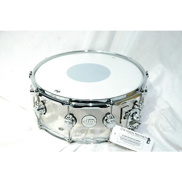 Used DW 14X5.5 DW DESIGN SERIES CLEAR ACRYLIC Drum Guitar Center